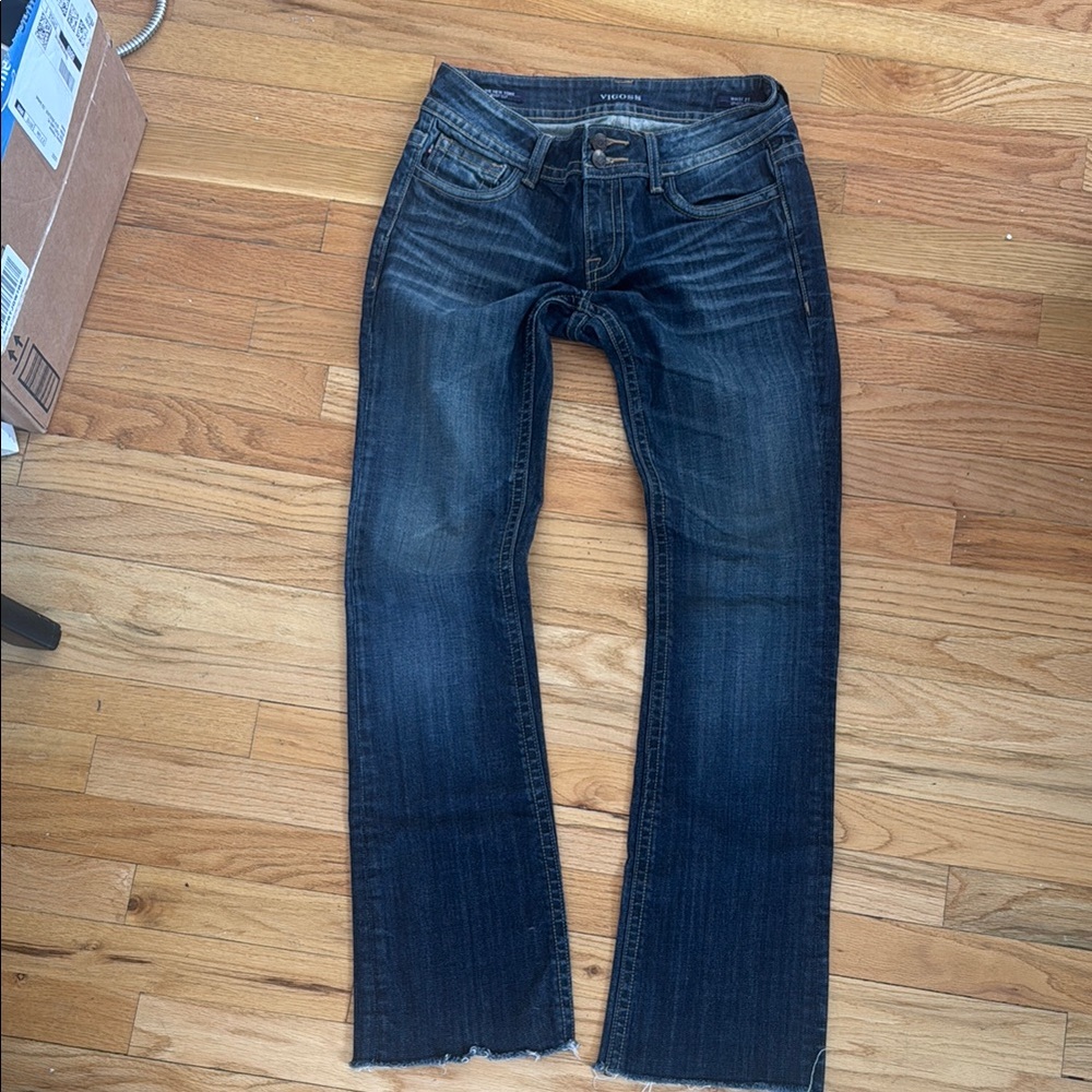Classic Dark Wash Denim Jeans